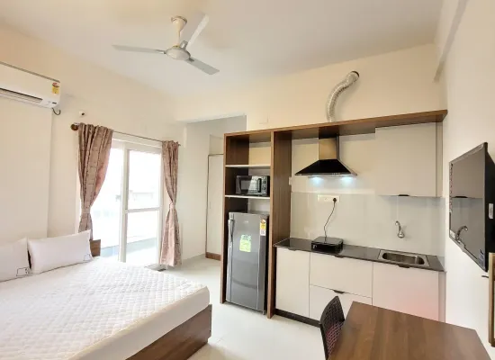 C203: Fully Furnished Studio for rent in Bellandur | Kots Serein