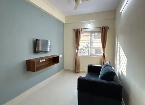 A503: Fully Furnished 1 BHK Flat for rent in Mahadevpura | Kots Vingt